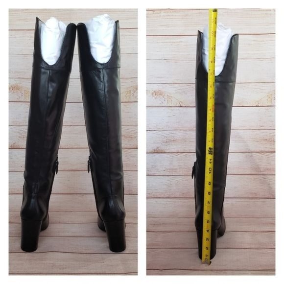 NIB Tory Burch Leather Bowie Over The Knee Boots - Picture 5 of 15